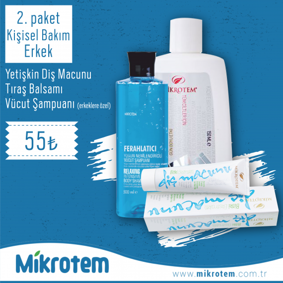 Kişisel bakım paketi (Erkek) Kişisel bakım paketi (Erkek)